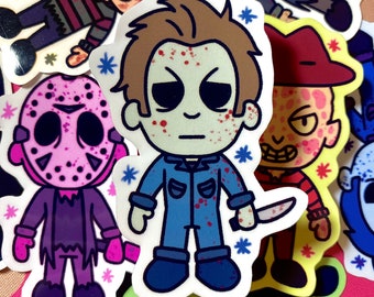 slasher buddies sticker series