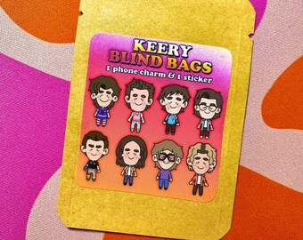joe keery blind bag mystery phone charm and sticker