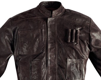 Han Solo Leather Jacket TFA 100% Handmade