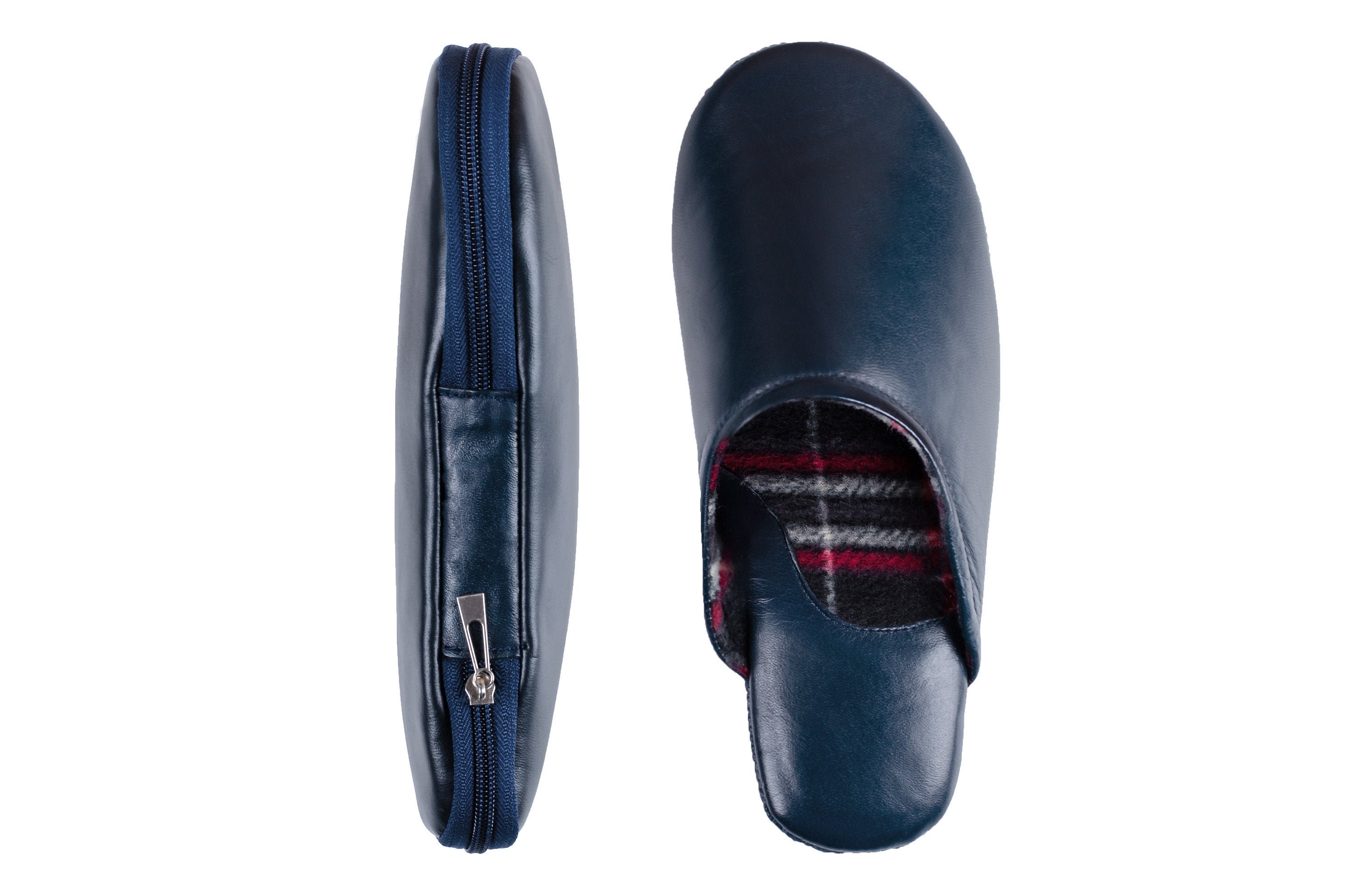 Mens travel slippers with case Clearance