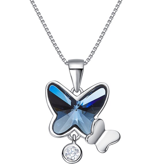 Amazon.com: SWAROVSKI Lilia necklace, Butterfly, White, Rose-gold tone  plated : Clothing, Shoes & Jewelry