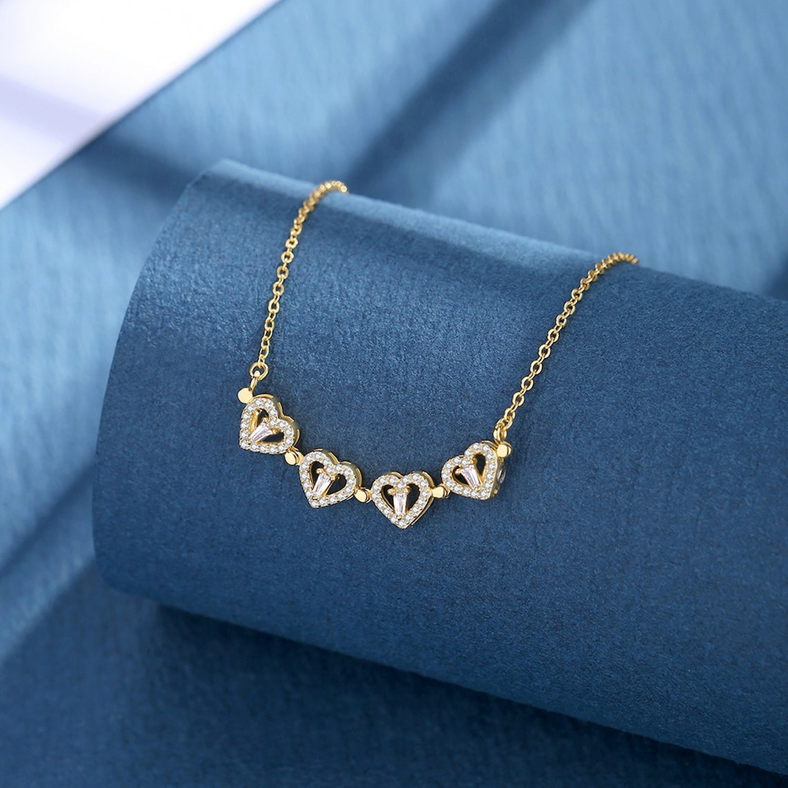 Clover Necklace  18K Gold or Platinum Coated 925 Silver  image 3