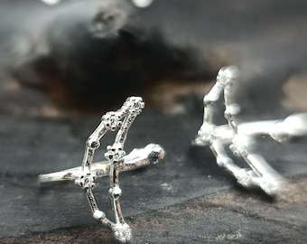 TRENDING | Platinum Coated 925 Sterling Silver Earrings | Constellations | Zodiac | Astronomy | Cuff & Wrap Earrings | Special Discount