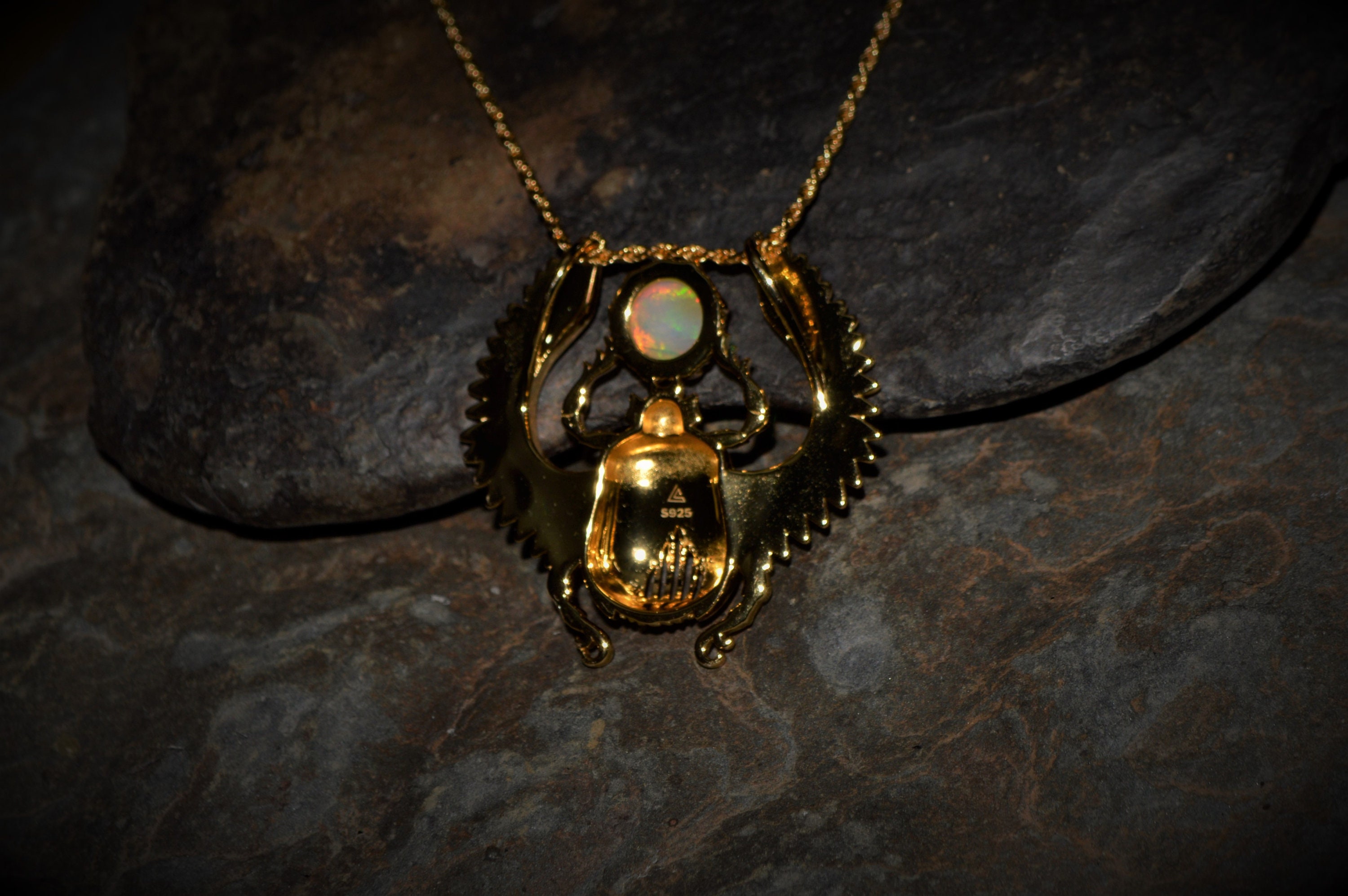 Scarab Amulet Necklace | Wednesday Addams | Siren Bianca