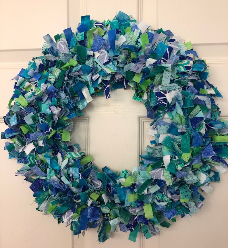 Summer Rag Wreath Patterns Summer XXL Rag Wreath - Etsy