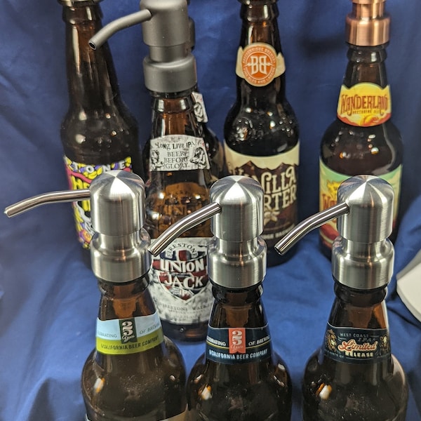 Beer Bottle Soap Dispenser Etsy