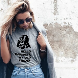 Darth vader hello darkness on sale t shirt