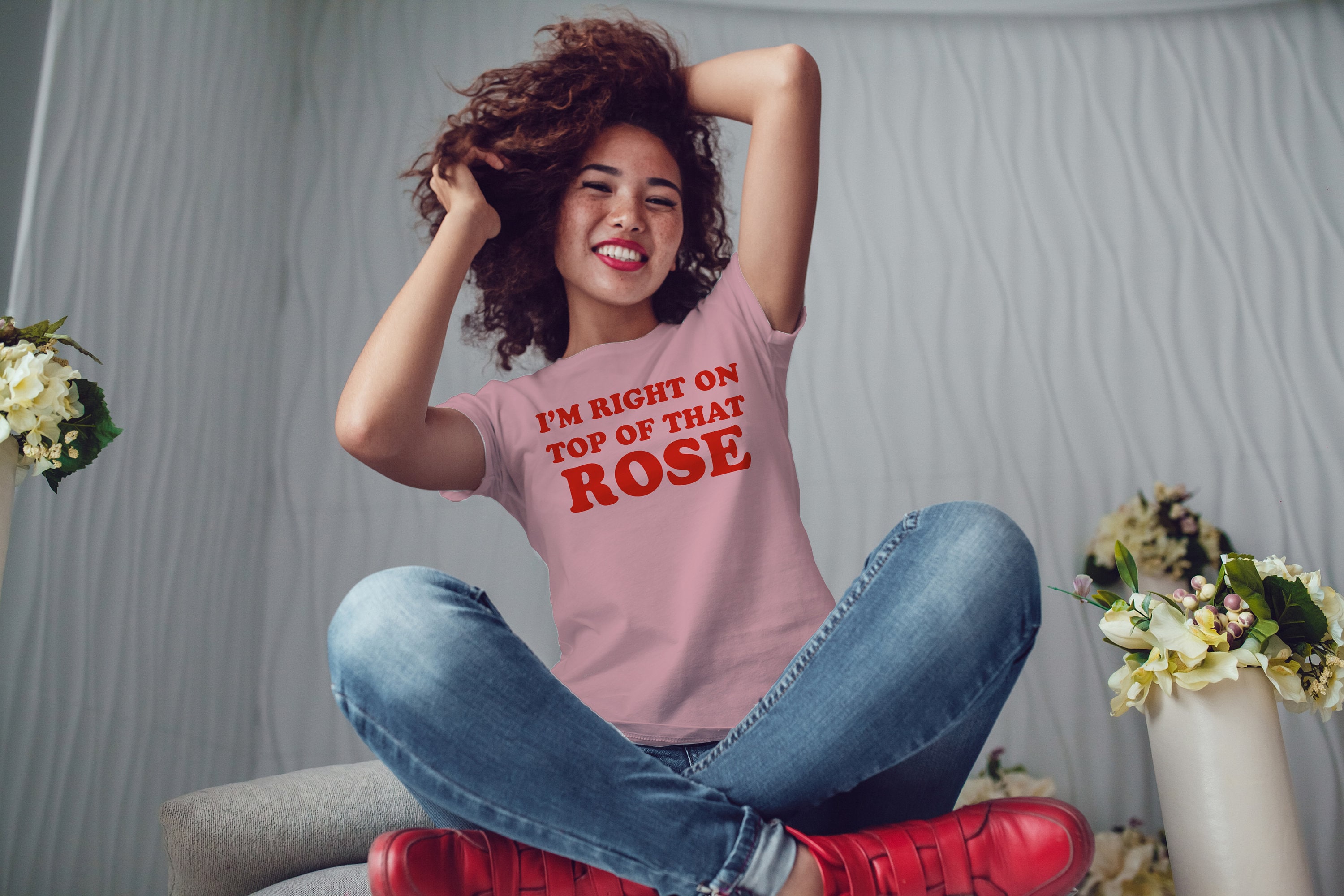 Im right on top of sale that rose shirt