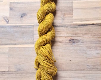 Yarn Destash - 50g Skein, Sport Weight Non Superwash Merino Wool Mustard Yellow Gold