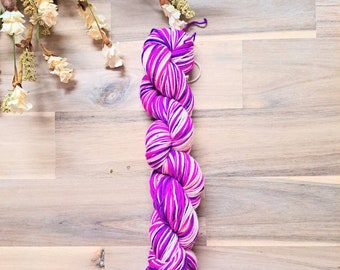 Yarn Destash - 50g Skein, Superwash Merino and Nylon, Purple Variegated Sock Yarn