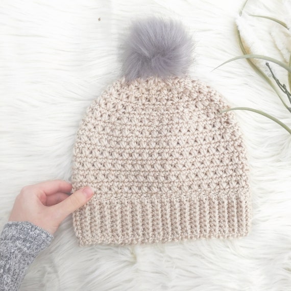 Easy Hat Crochet Pattern/ Beginner Beanie Pattern/ Womens and Toddlers  Sizes/ Toddler Hat Crochet Pattern/ Womens Easy Hat Pattern/ Toque