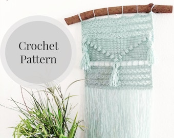Wall Hanging Crochet Pattern/ Bohemian Wall Hanging Crochet Pattern/ Home Decor Crochet Pattern/ DIY Home Decor/ Boho Chic Crochet/ Everly