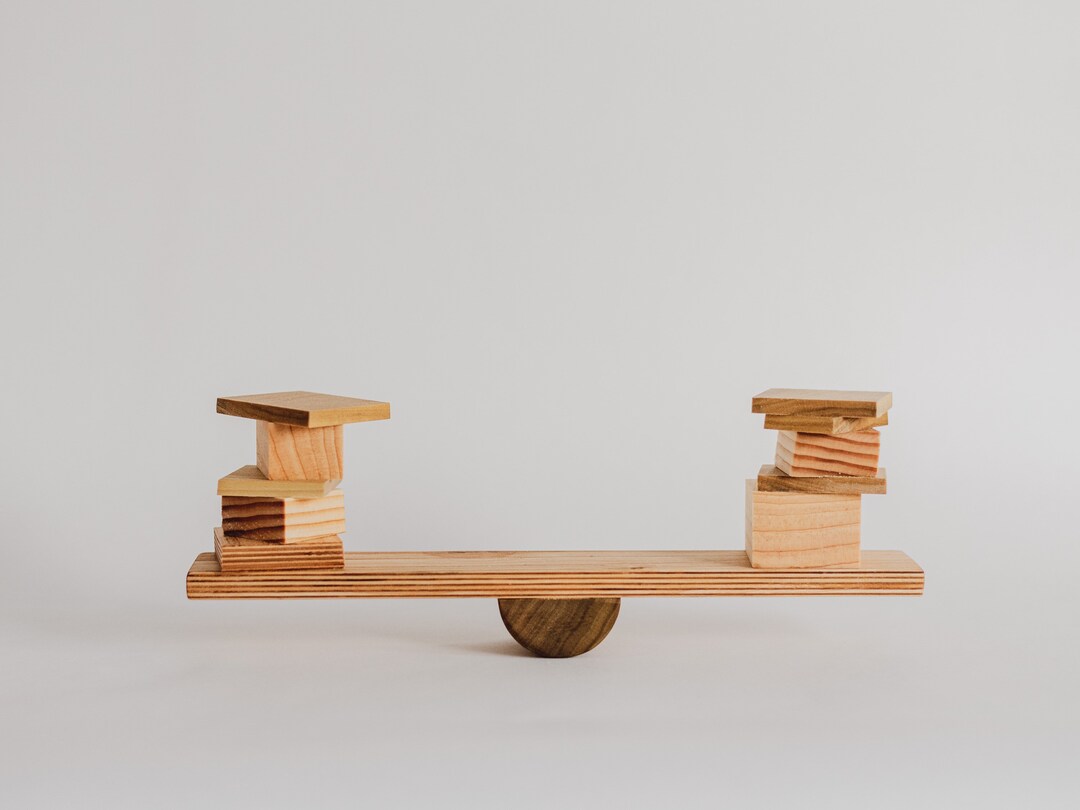 Balancing Game Balance Board Wooden Balance Game Etsy
