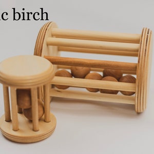 Wooden Rolling Rattle