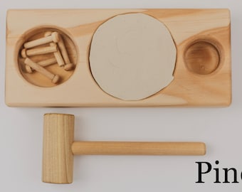 Montessori style hammer board | Montessori hammer | Montessori toy