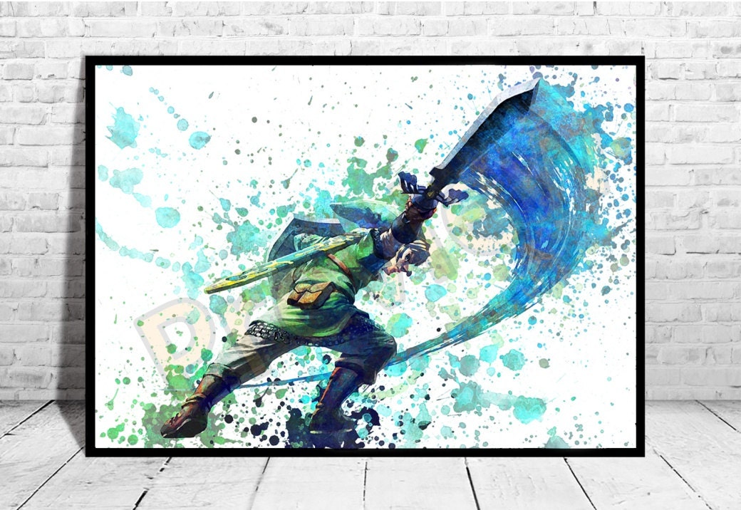 The Legend of Zelda Wall Decor Game Art The legend of Zelda | Etsy