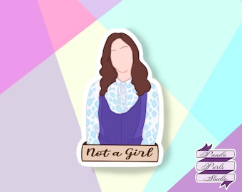 The Good Place Janet Not a Girl Meme Sticker