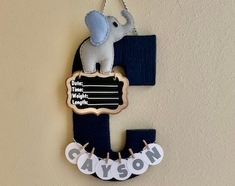 Cute safari sign door hanger name banner