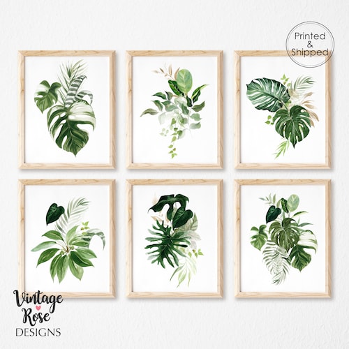 Tropical Leaf Print A3 Set of Prints Tropical Leaves - Etsy