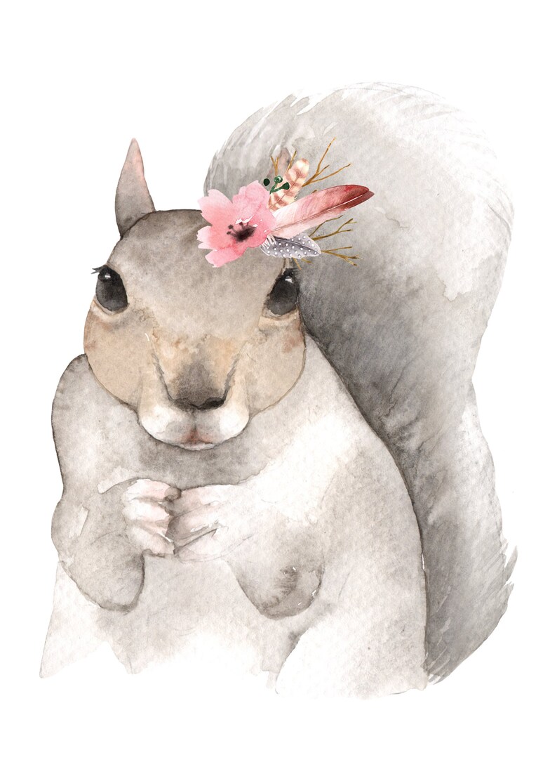 Animal Wall Art Woodland Nursery Decor Woodland Animals Etsy