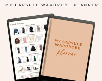 Capsule Wardrobe Planner For iPad, Work Outfit Planner for Goodnotes, Workwear Wardrobe Manager, Travel Outfit Planner for Efficient Packing