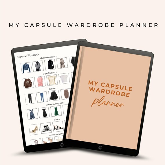 Capsule Wardrobe Planner For iPad, Work Outfit Planner for Goodnotes, Workwear Wardrobe Manager, Travel Outfit Planner for Efficient Packing