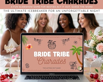 Bridal Shower Acting Out Game, Go Coconuts Bachelorette Slideshow Game, Bride Party Charades Game, Hen Party Icebreaker Game