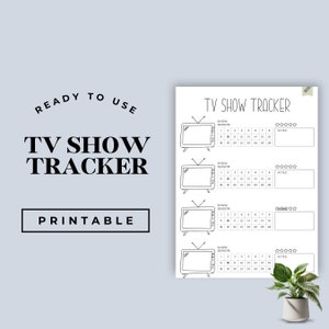TV Show Planner, Season Tracker, Binge Watching, Show To Watch List, Printable Series Log, Episode Tracker, Planner Insert