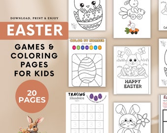 Easter Colouring For Kids, Easter Egg Hunt Sign Easter Games, Easter Activities For Toddlers, Preschool Coloring, School Activity Easter