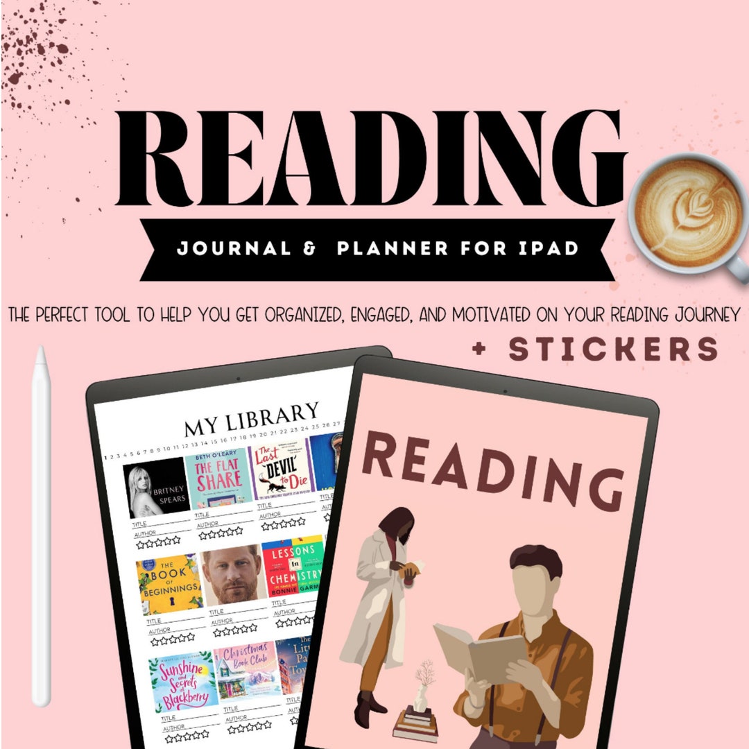 Digital Reading Journal, Book Review & Library Tracker for Goodnotes ...