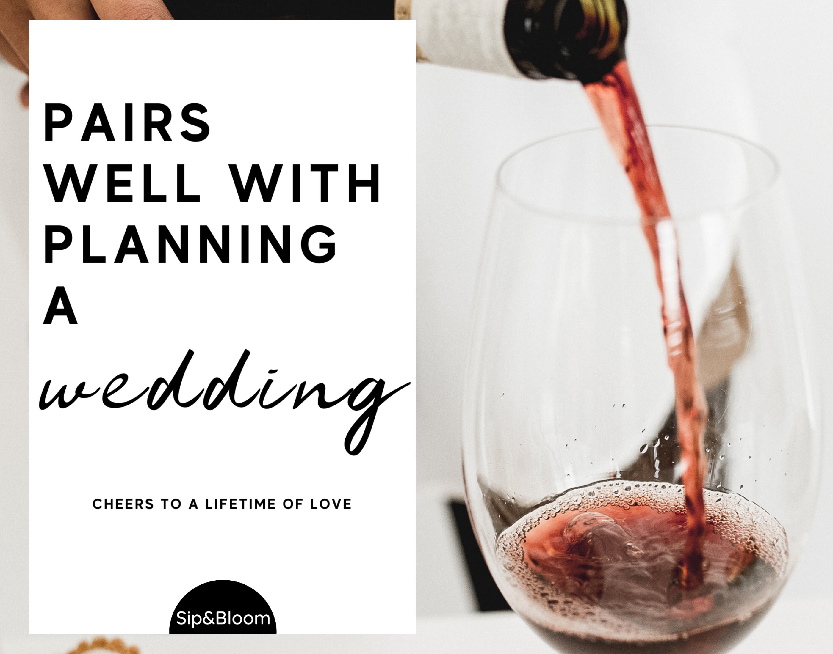 Pairs Well With Planning A Wedding Engagement Wine Label Etsy