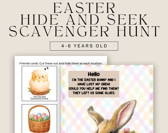 Reading Games For Kids, Easter Scavenger Hunt, Kids Treasure Hunt, Game For 4-6 Years Old, Easter Egg Hunt Sign, Hide And Seek, I Spy Game