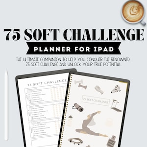75 Soft Challenge Tracker, 75 Soft Challenge Digital Planner, 75 Day Challenge Goodnotes, Fitness Journal, Daily 75 Soft Challenge Journal