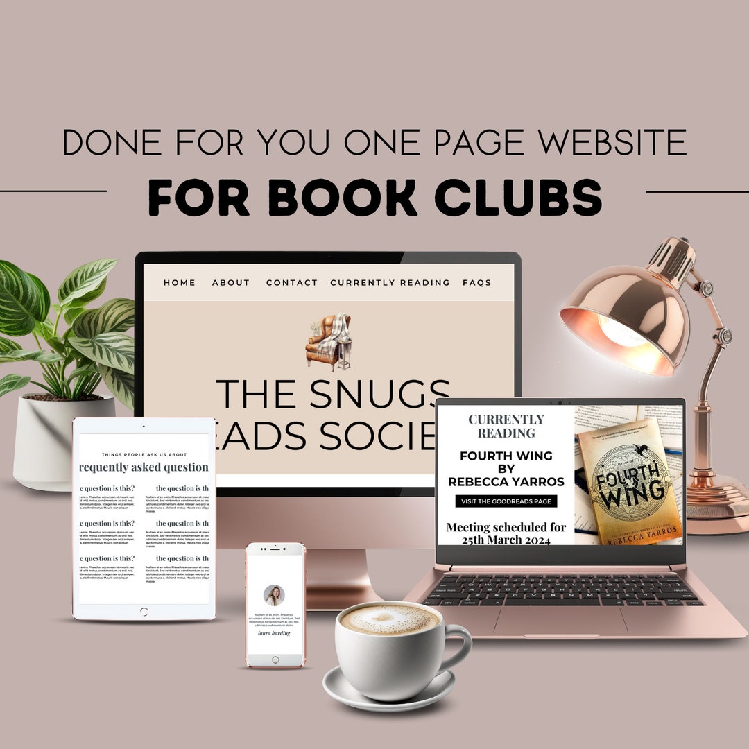Website for Book Club, Library Book Club, Book Club Meeting Flyer Website for Book Club, Library Book Club, Book Club Meeting Flyer