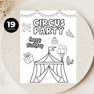 Circus Birthday Games, Kids Circus Party Decor, Carnival Themed Party Favors, Fun Rides, Boys Outdoor Birthday, Coloring Pages For Kids