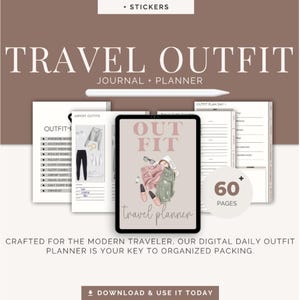 Packing Outfit Planner For Vacation, Travel Outfit Planner, Packing List, Travel Essentials, Travel Itinerary, Travel Blogger