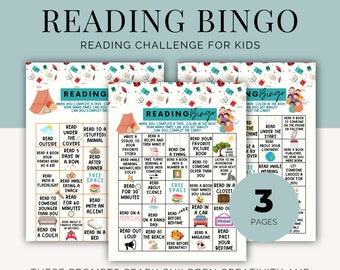 Kids Reading Bingo Cards, Book Challenge For Kids, Homeschool Book Worksheet, Reading Printable Activities, Kids Reading List, Reading Log