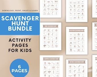 Indoor Scavenger Hunt,  Reading Games For Young Kids, Children Treasure Hunt, Outdoor Scavenger hunt, Treasure Hunt, Kids Book Activity