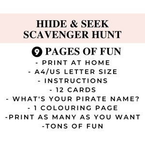 Reading Games For Kids, Easter Scavenger Hunt, Kids Treasure Hunt, Game For 4-6 Years Old, Easter Egg Hunt Sign, Hide And Seek, I Spy Game image 5