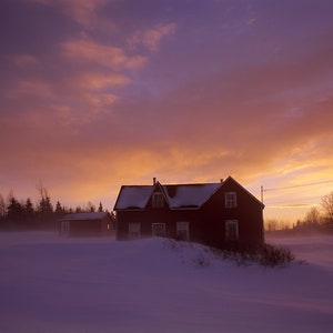 Snow storm at Douglaston, Gaspe Coast