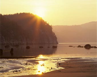 Sunrise in the Saguenay River at Anse-Sainte-Étienne # 1