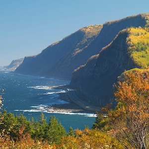 Gaspe Coast in fall, between Gros-Morne and Manche-d'Épée