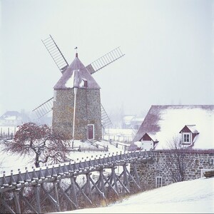 Snow and Winter on the Mills of l'Isle-aux-Coudres, Charlevoix