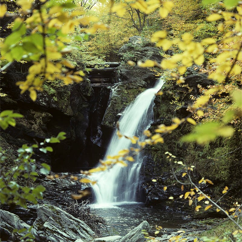 Impression photo Chute du ruisseau Perry à l'automne, StPierrede