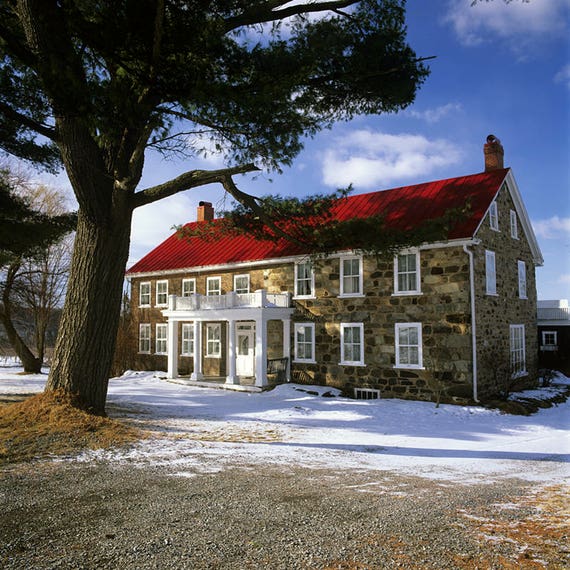 La maison Adélard Godbout à Frelighsburg un matin d'hiver Etsy