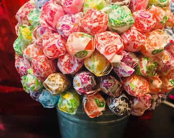 Candy Bouquet, Lollipop Candy Basket, Dum Dum Basket