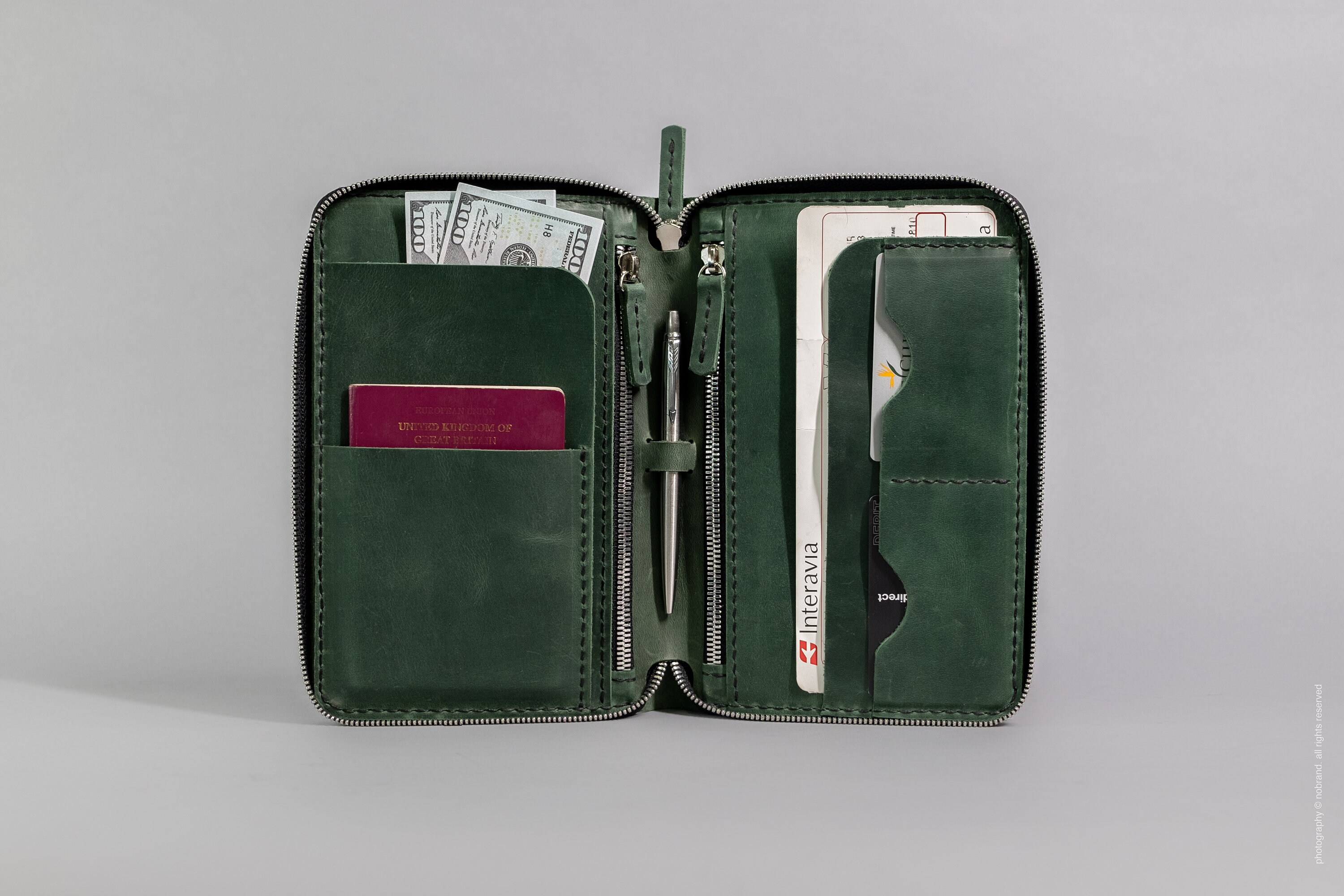 Zipper travel wallet zip passport holder zipper passport Etsy