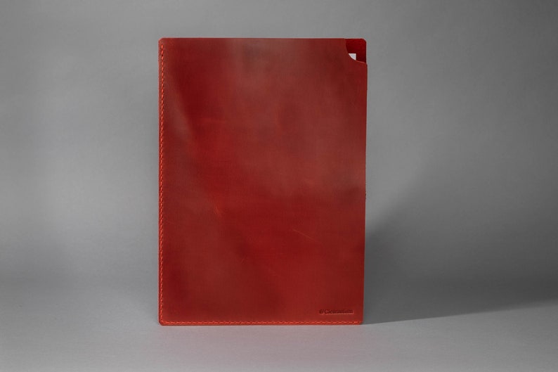 Leather document sleeve Personalized green leather folder Etsy