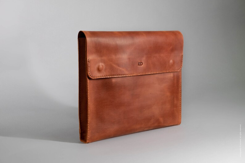 Document holder and laptop sleeve Personalized Document folder Christmas gifts for boyfriend Leather document case