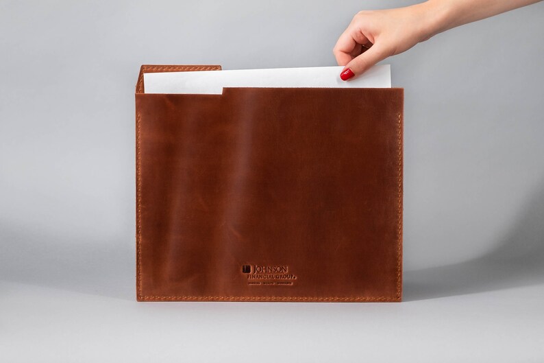 Leather Document Holder A4 Sleeve A5 Sleeve Custom sleeve Etsy